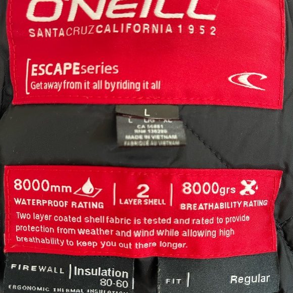 New O’Neill Mens Snowboard Jacket - Picture 2 of 2